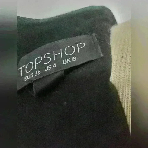 TOP SHOP size 4  layered green dress - Picture 7 of 8